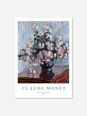 Chrysanthemums - Claude Monet | Poster