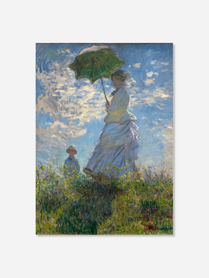 Woman with a Parasol - Claude Monet | Canvastavla