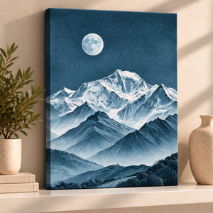 Alpine Night 1 | Canvastavla