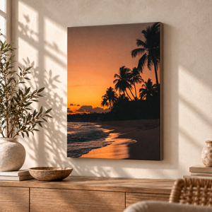 Palm Sunset | Canvastavla