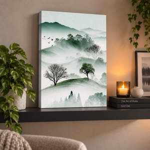 Misty Zen Hills | Canvastavla