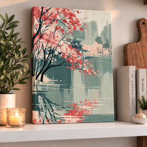 Lake In Bloom | Canvastavla