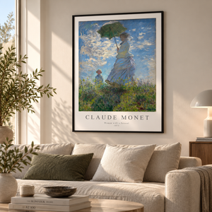 Woman with a Parasol - Claude Monet | Poster