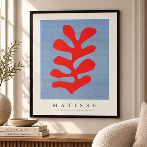 Red Algae on a Sky Blue Background - Henri Matisse | Poster