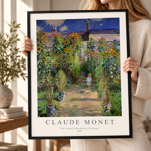 The Artists's Garden at Vétheuil - Claude Monet | Poster